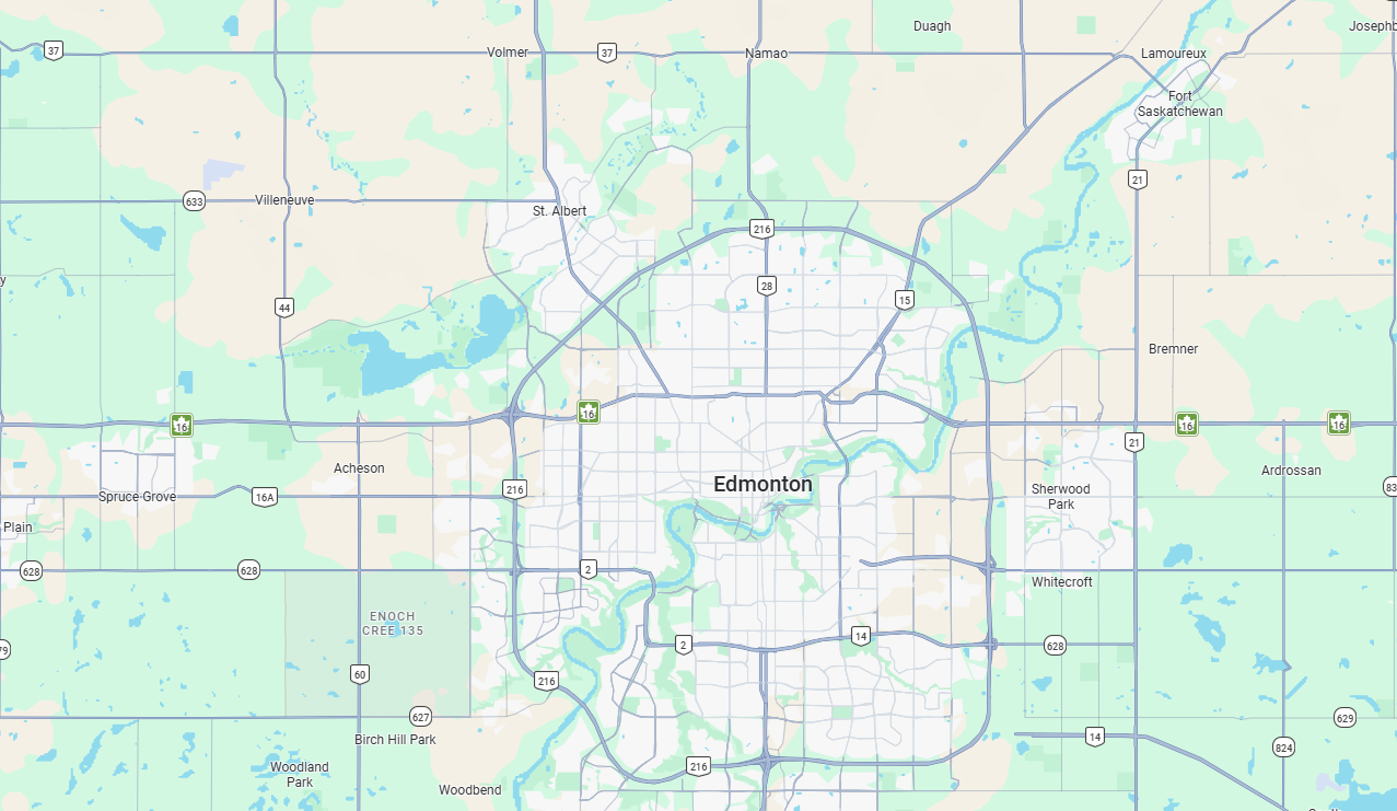 Map showing all five MD Centres clinic locations